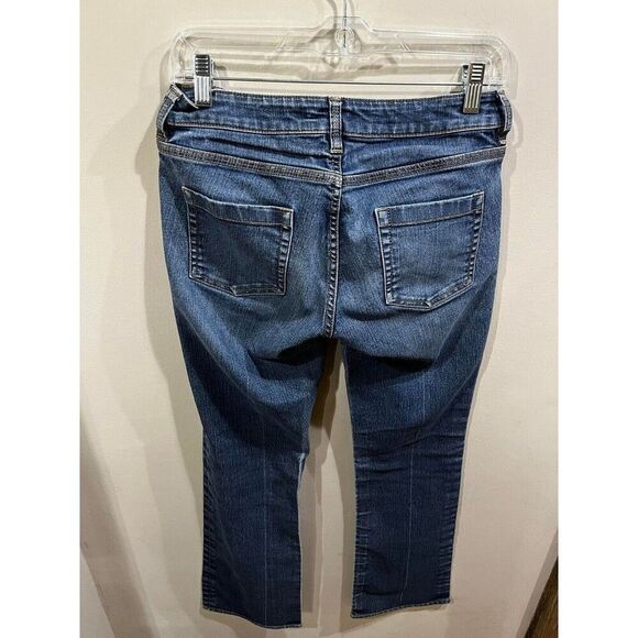 New York & Company Jeans Womens Size 4 Blue Curvy Low Rise Bootcut Denim - Picture 2 of 9